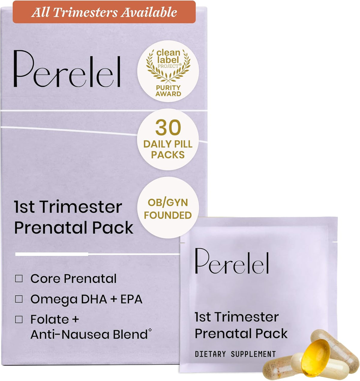 Perelel 2nd Trimester Prenatal Pack - 30 Daily Pill Packs - görsel 10