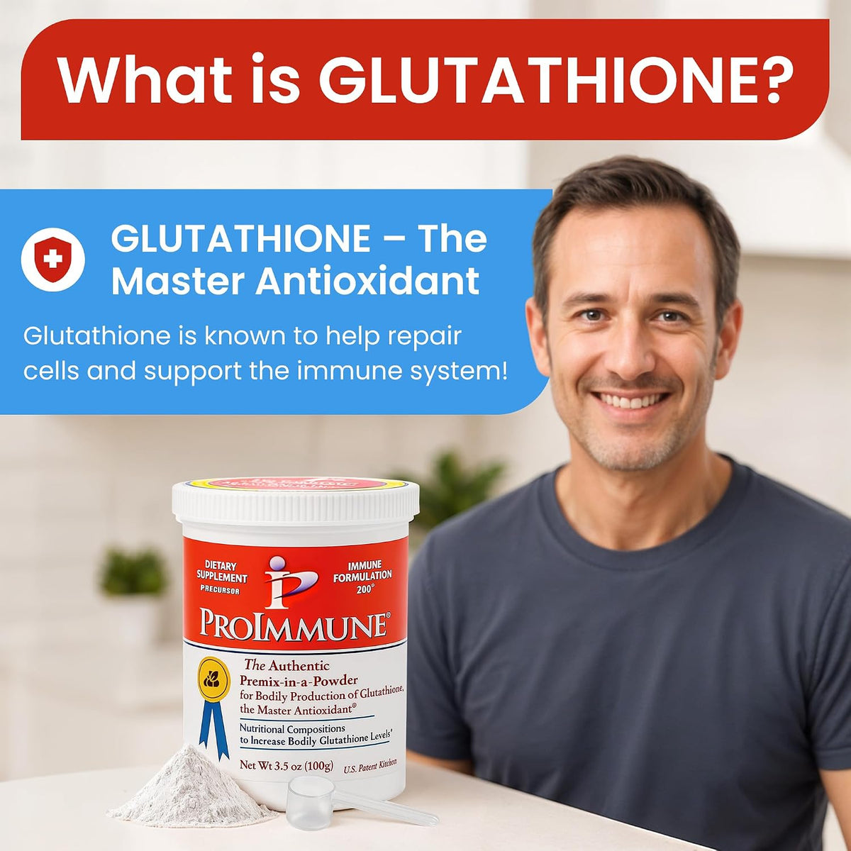 ProImmune Immune Formulation 200 Glutathione Supplement - 62 Servings (2-Month Supply) - görsel 2