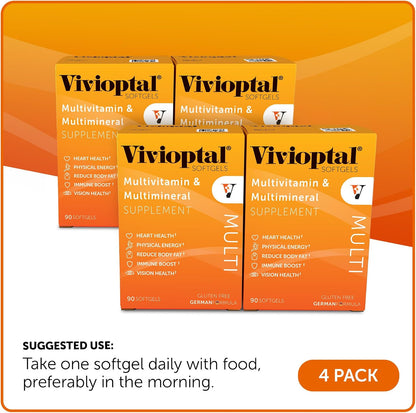 Vivioptal Multi Multivitamin and Multimineral Softgels, 90-Count (One Year Supply)