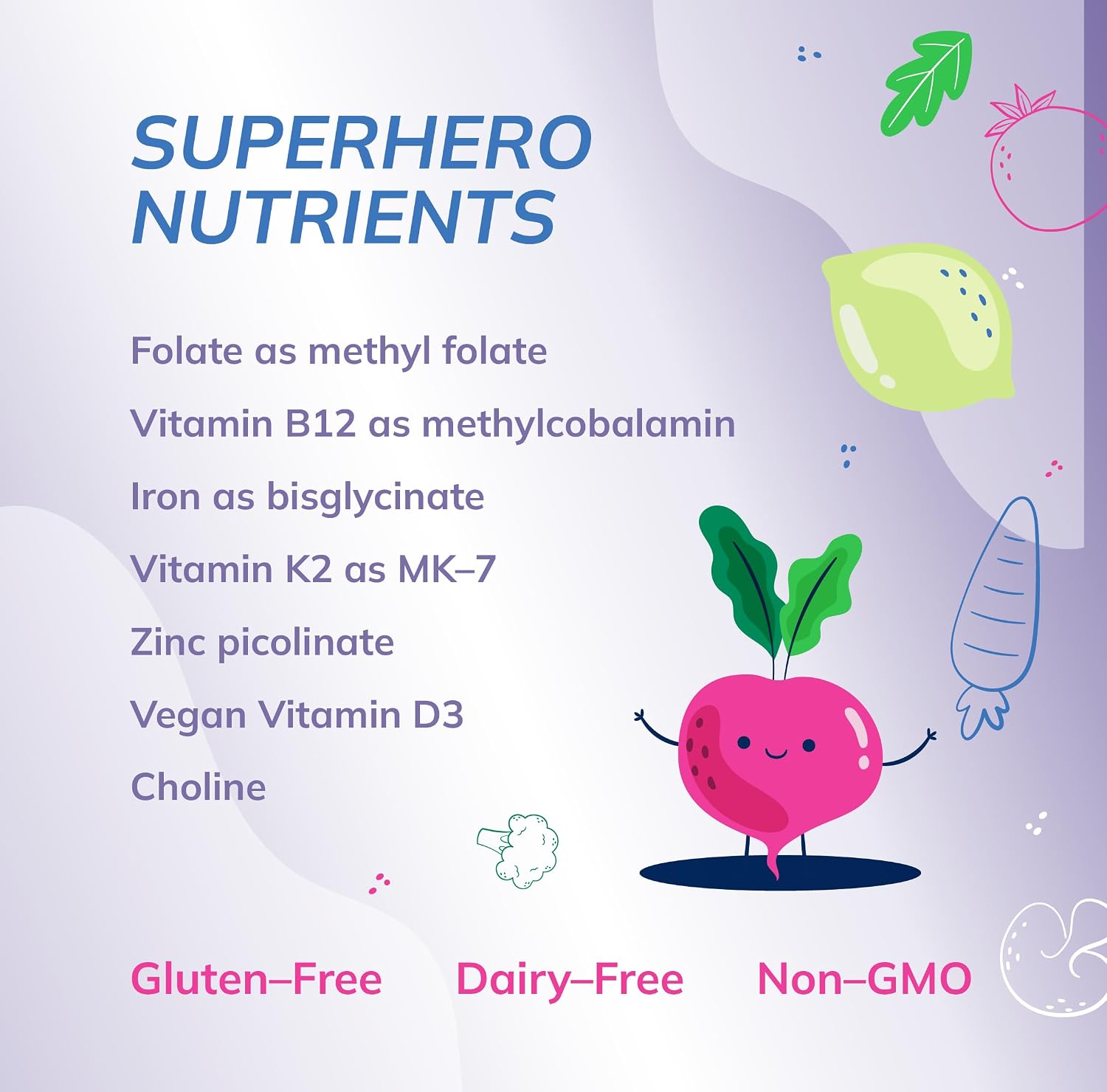 Super Mini-Multi - Children's Multivitamin with Methyl Folate, Methyl B12 and Coenzyme B Vitamins (120 Capsules) - görsel 3