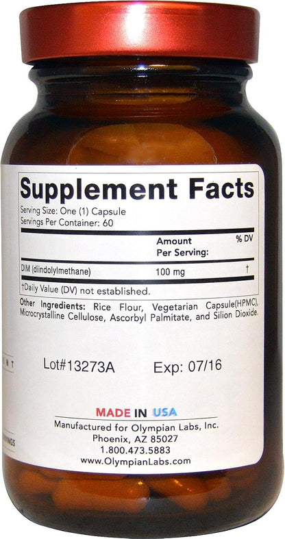 Olympian Labs DIM 100 mg, 60 Capsules