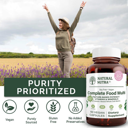 Natural Nutra Whole Food Complete Multivitamin and Mineral for Women and Men