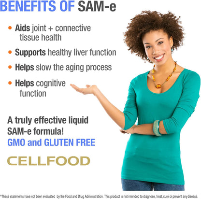 Cellfood SAM-e Liquid Formula+ - Joint & Liver Support, 30ml (30-Day Supply)
