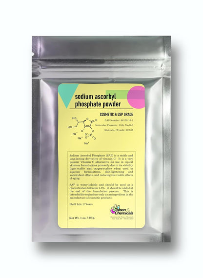 Talsen Chemicals Sodium Ascorbyl Phosphate (SAP) Powder – Stable Vitamin C Derivative for DIY Skin care (28 g)