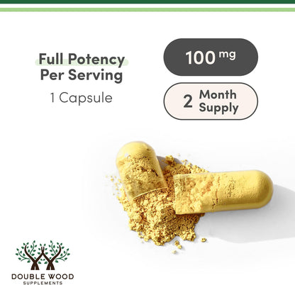 Dihydroberberine Supplement 100mg, 60 Capsules – Patented GlucoVantage Super Berberine