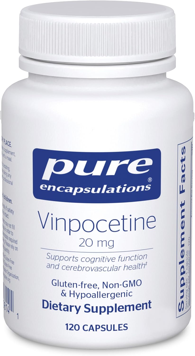 Pure Encapsulations Vinpocetine 20 mg, 120 Capsules - görsel 1