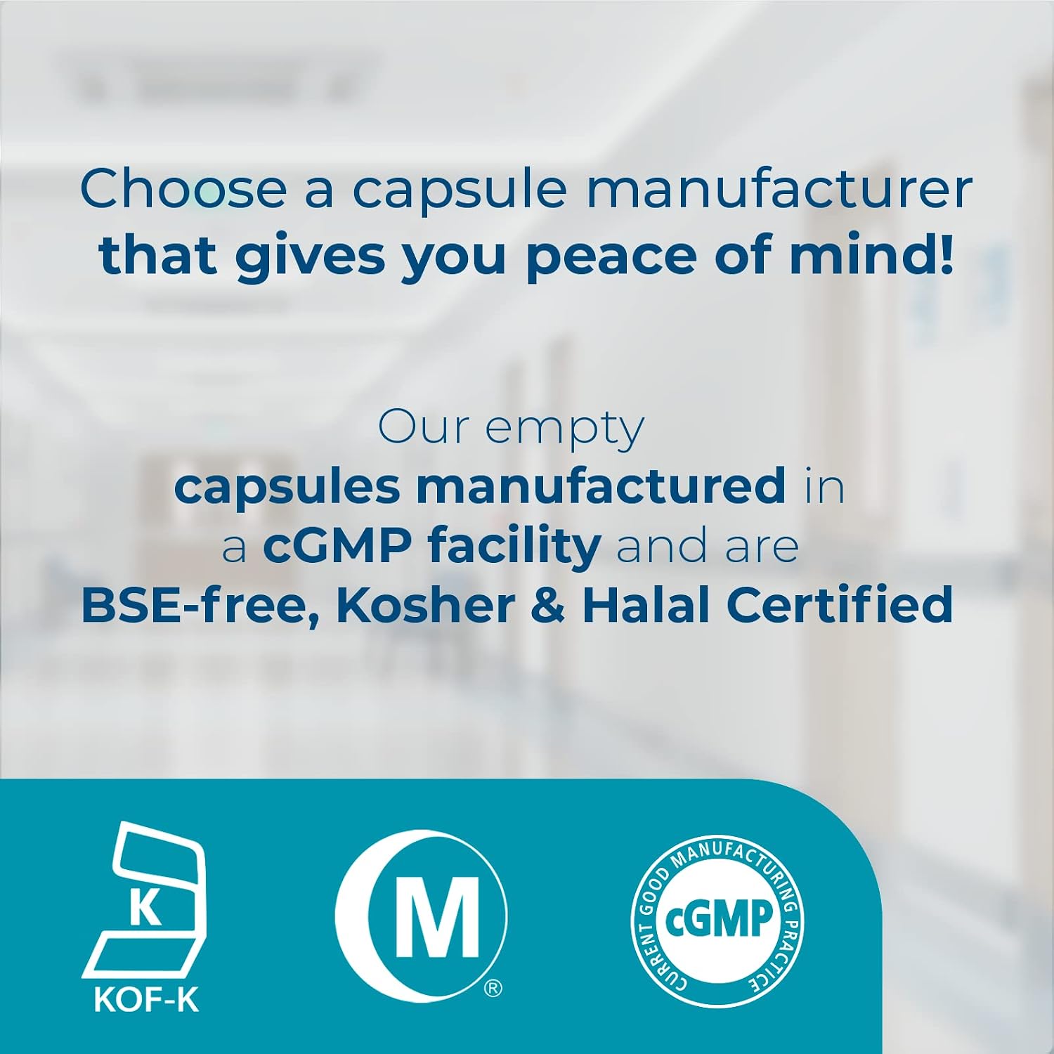 Capsuline Size 00 Empty Vegan Capsules, Clear - 1000 Count - görsel 7