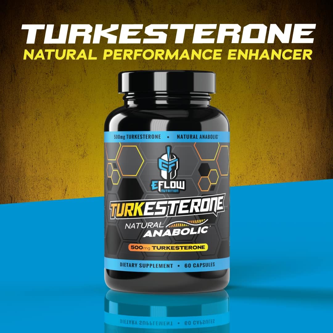 eFlow Nutrition Turkesterone Supplement for Men – High Absorption with Cyclodextrin, 60 Capsules - görsel 9