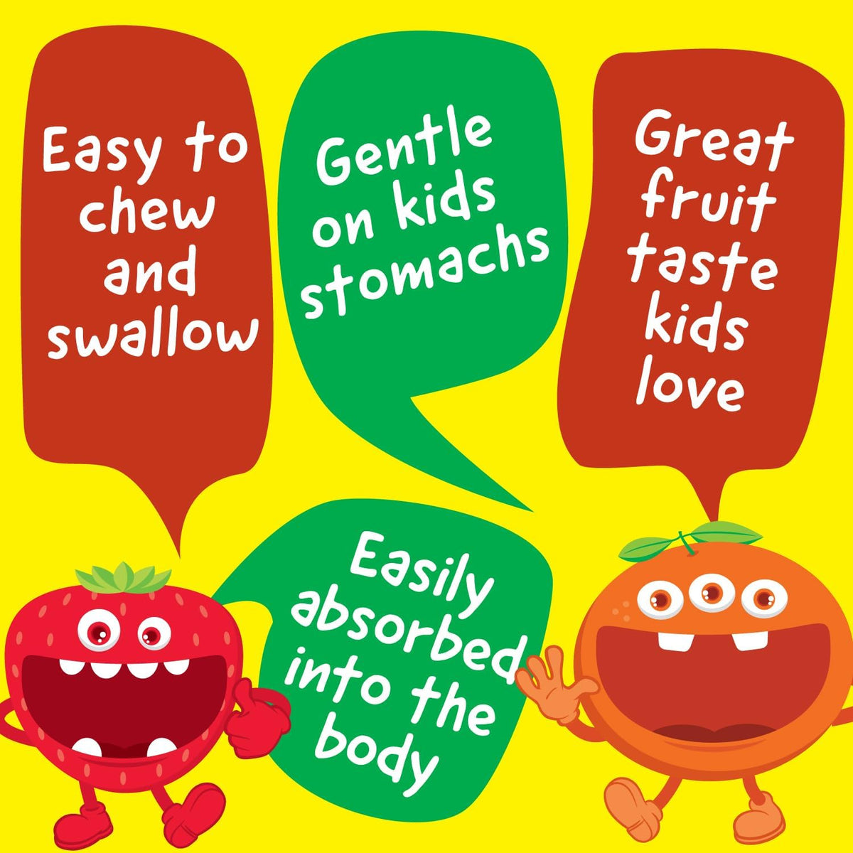 Kids Multivitamin with Iron & Minerals Chewable Tablets - Mixed Fruit Flavour - 120 Count - görsel 3