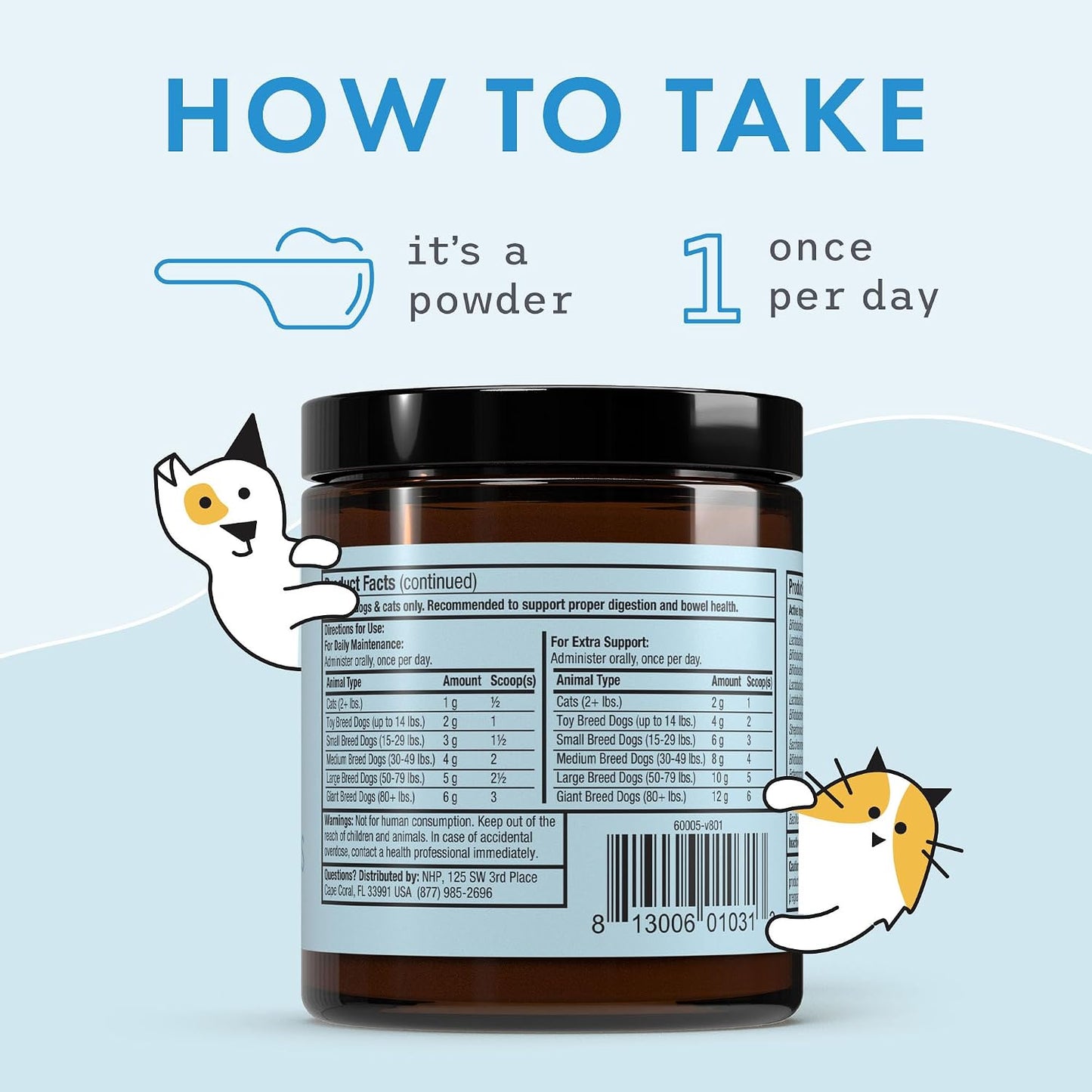Bark & Whiskers Complete Probiotics for Cats and Dogs, 90 g (3.17 oz) - görsel 6