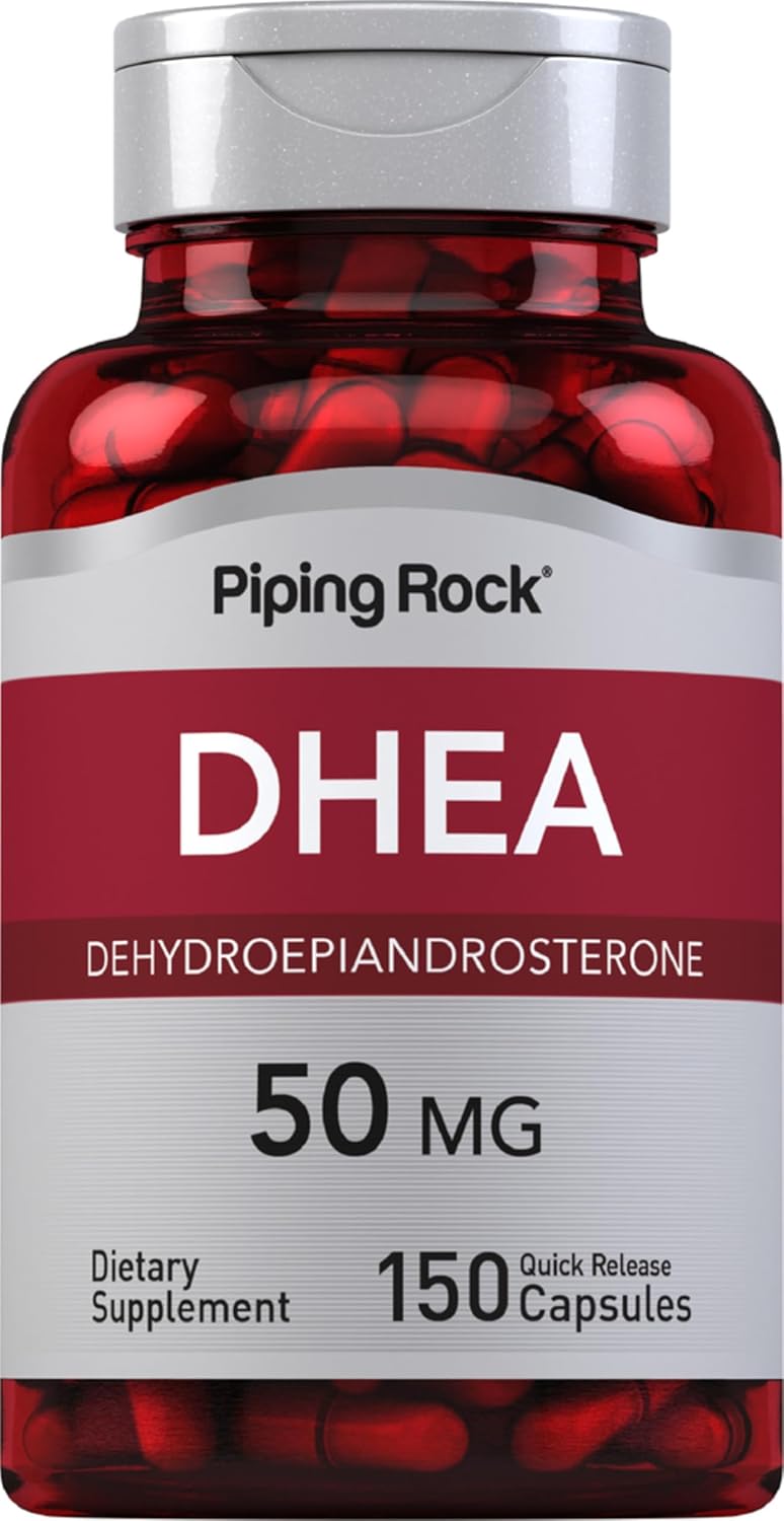 Piping Rock DHEA 50 mg - 150 Quick-Release Capsules - görsel 1