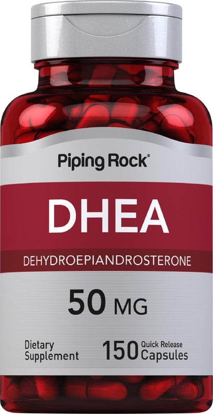 Piping Rock DHEA 50 mg - 150 Quick-Release Capsules