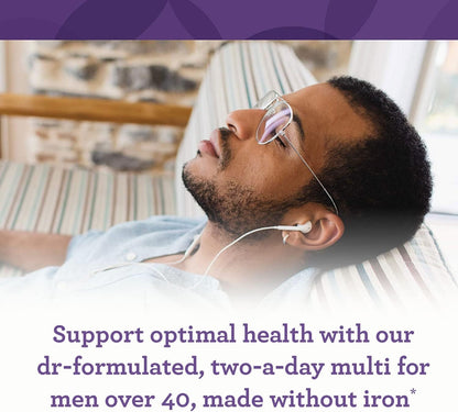 INNATE Response Formulae Mens Multivitamin 40+ Daily Multivitamin For Men 40 and Over - with Methylfolate, Choline, Vitamin D3 K2, B12, B6, Zinc - Vegetarian, Non-GMO - 120 Tablets (60 Servings)