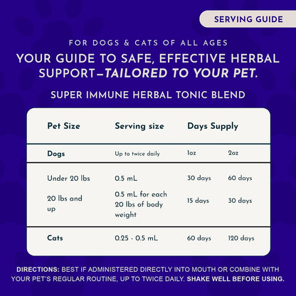 Animal Essentials Super Immune - Dog & Cat Immune Support Supplement (60 ml)