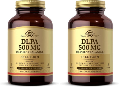 Solgar DLPA 500mg, 100 Vegetable Capsules