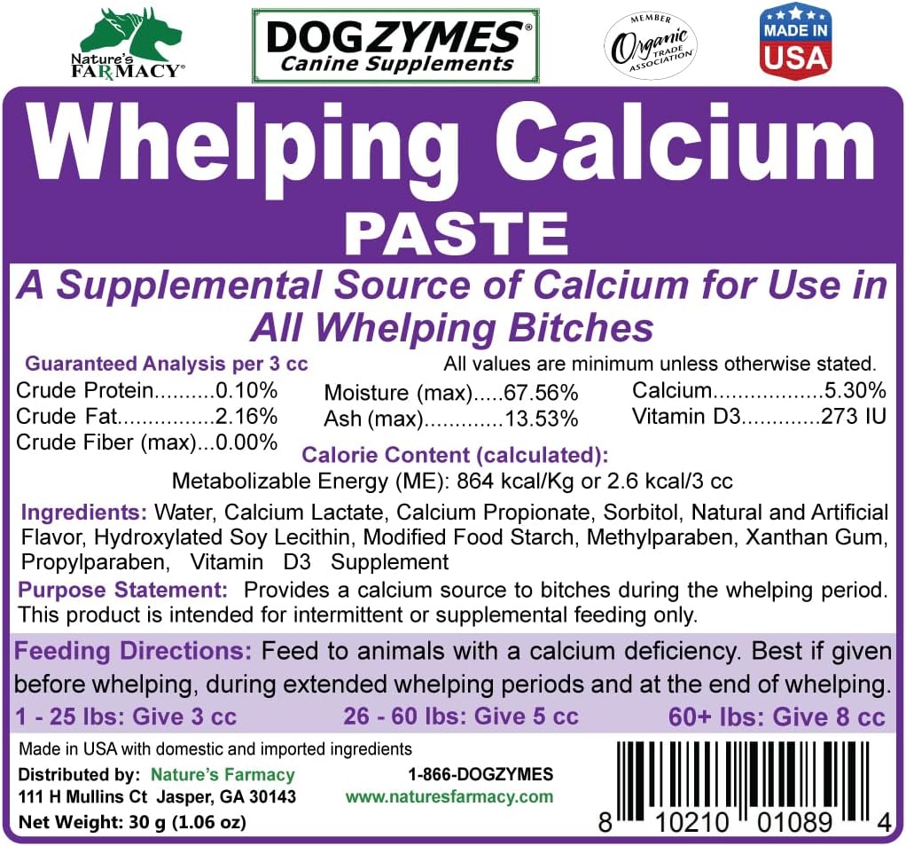 Canine Whelping Calcium Paste with Vitamin D3 - Dogzymes - görsel 4