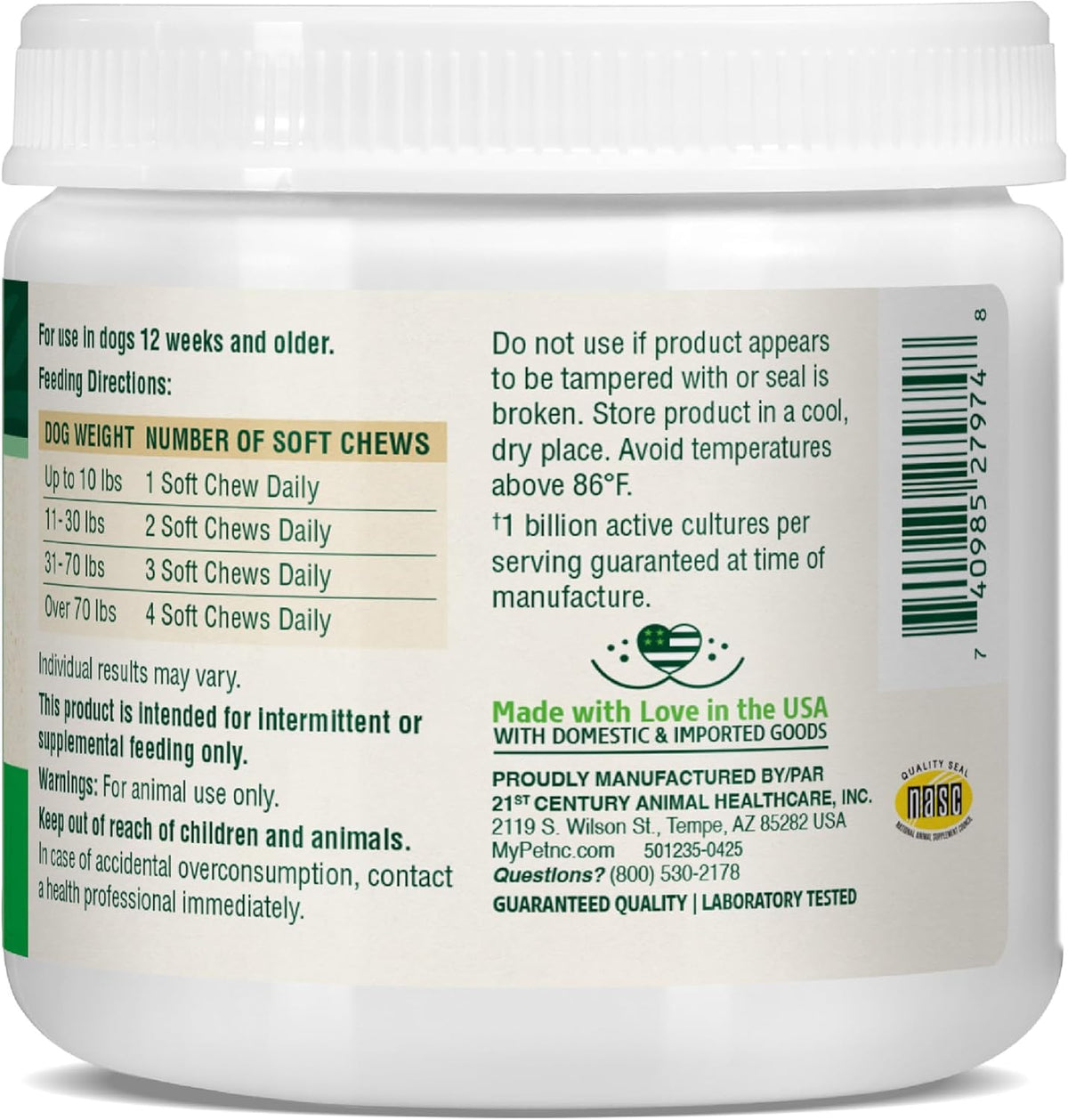 PetNC Natural Care Pre & Probiotic Soft Chews for Dogs - Liver Flavour, 120 Count - görsel 10