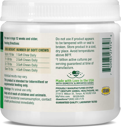 PetNC Natural Care Pre & Probiotic Soft Chews for Dogs - Liver Flavour, 120 Count
