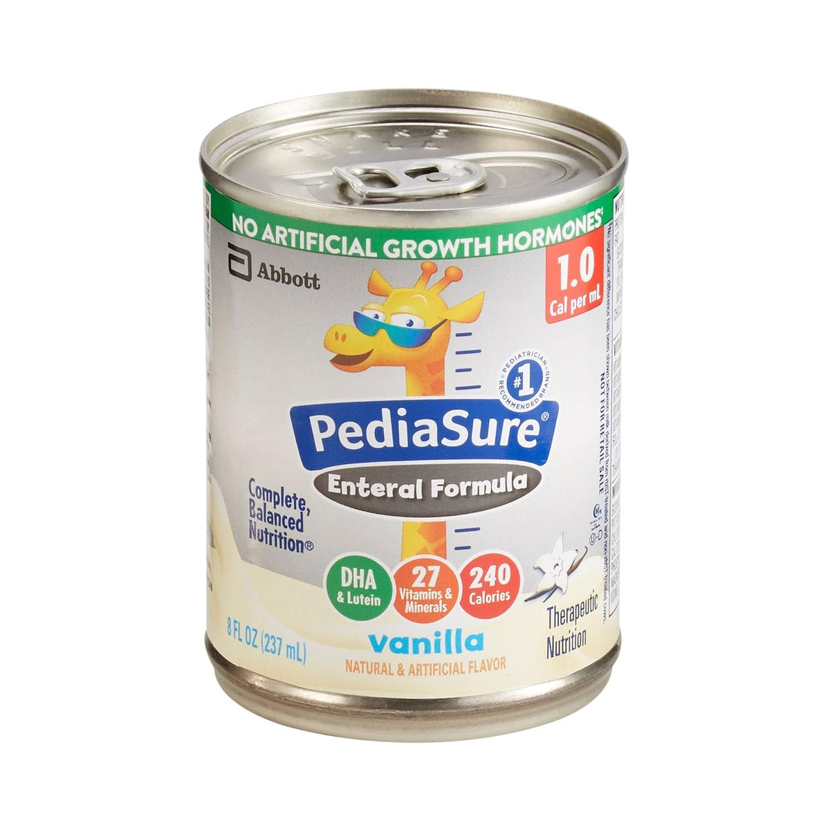 PediaSure Vanilla Standard Tube Feeding Formula, 8 oz (237 ml) Can, Abbott Nutrition - görsel 1