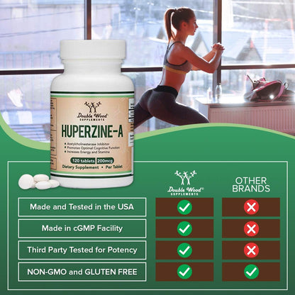 Huperzine A 200mcg (Third Party Tested) - 120 Tablets
