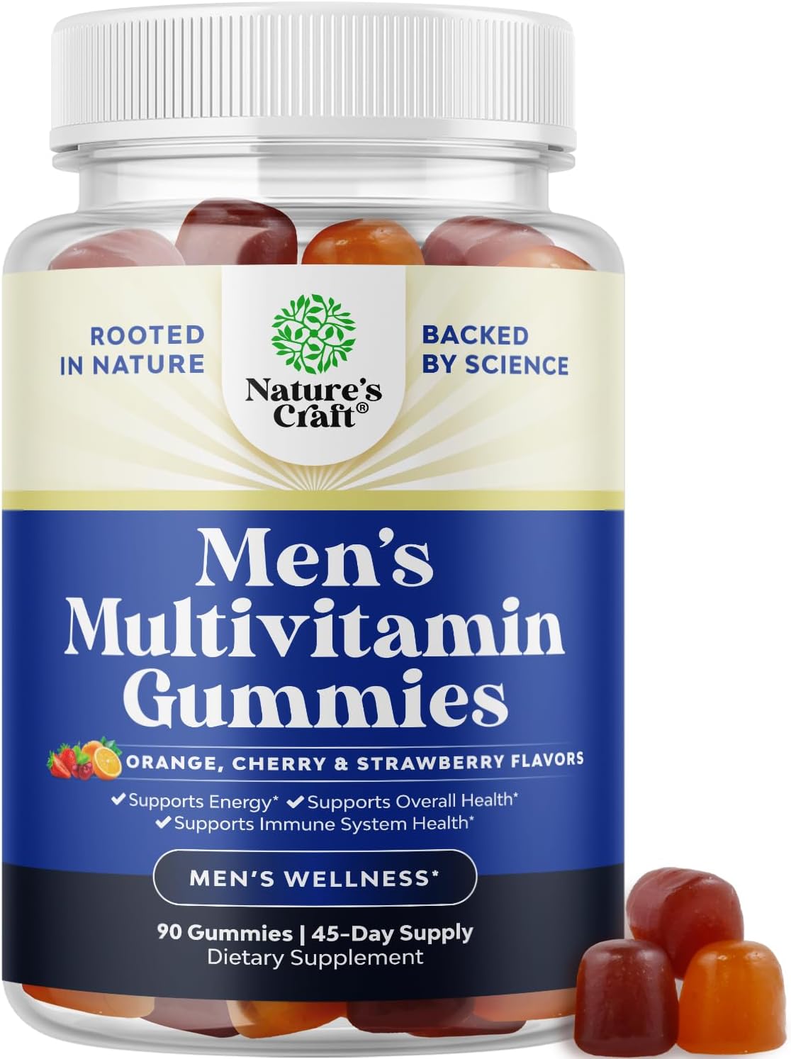 Natures Craft Daily Men's Multivitamin Gummies - 90 Count - görsel 1