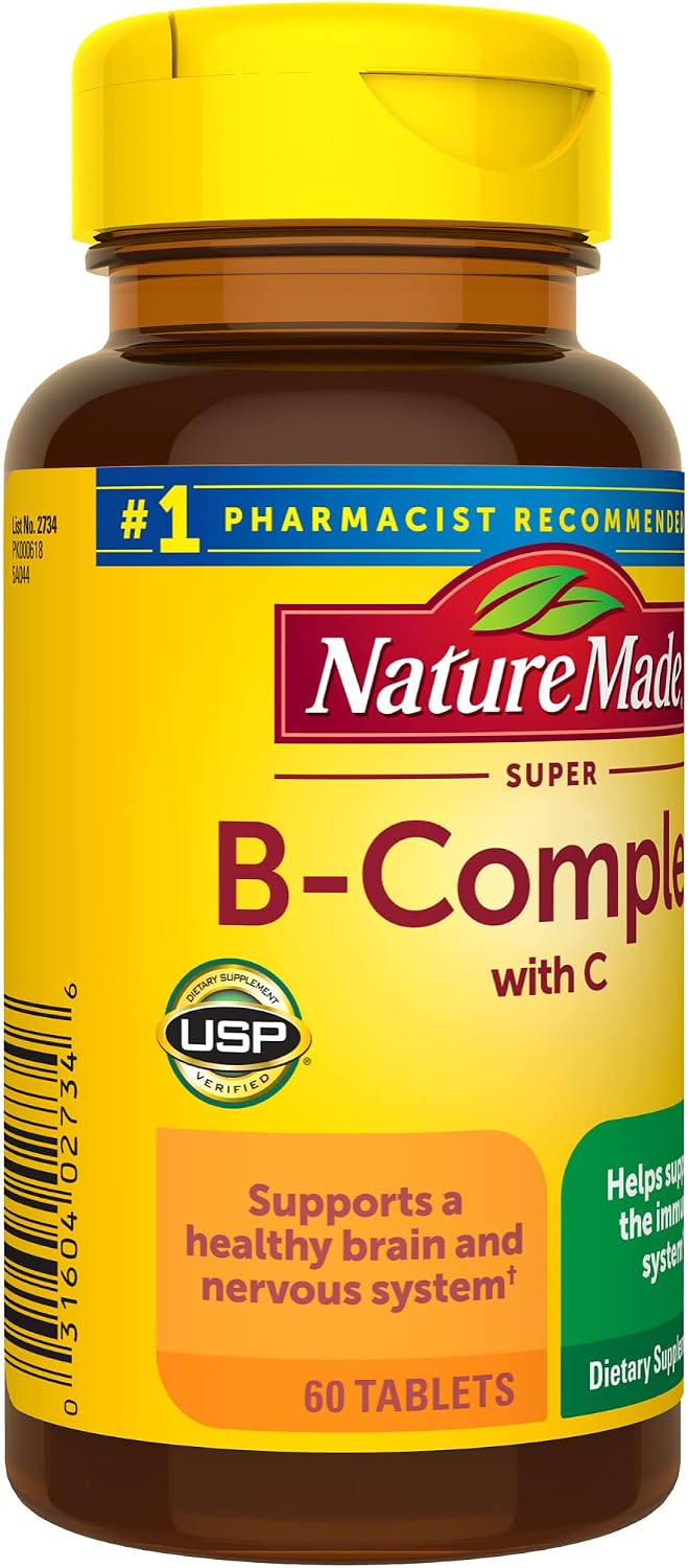 Nature Made Super B Complex with Vitamin C and Folic Acid, 60 Tablets (60-Day Supply) - görsel 8