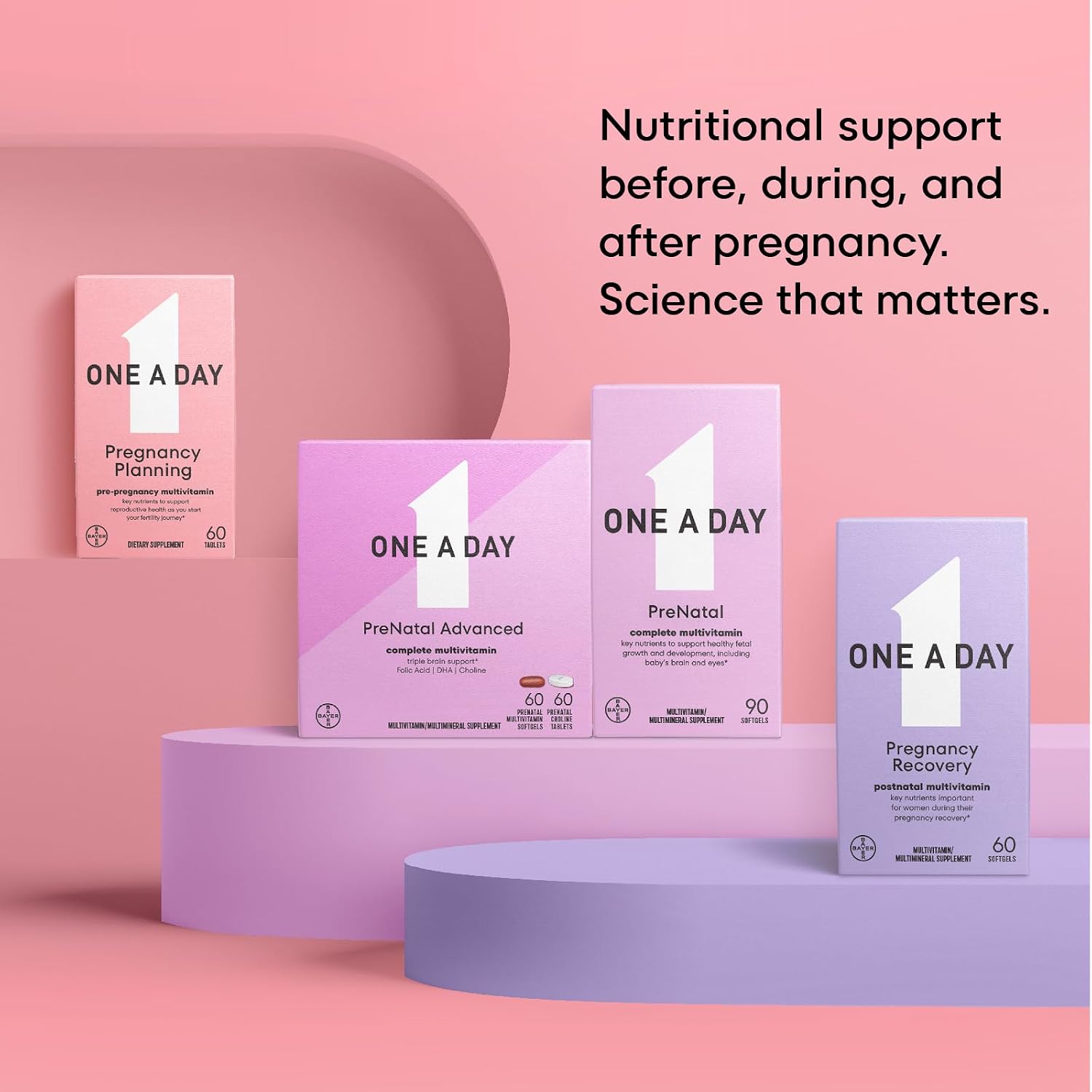 One A Day Pregnancy Planning Prenatal Multivitamin – 60 Tablets - görsel 7