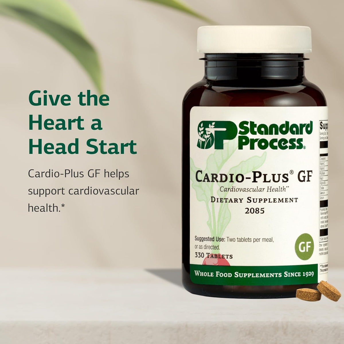 Standard Process Cardio-Plus GF - Heart and Cardiovascular Support - 330 Tablets - görsel 3