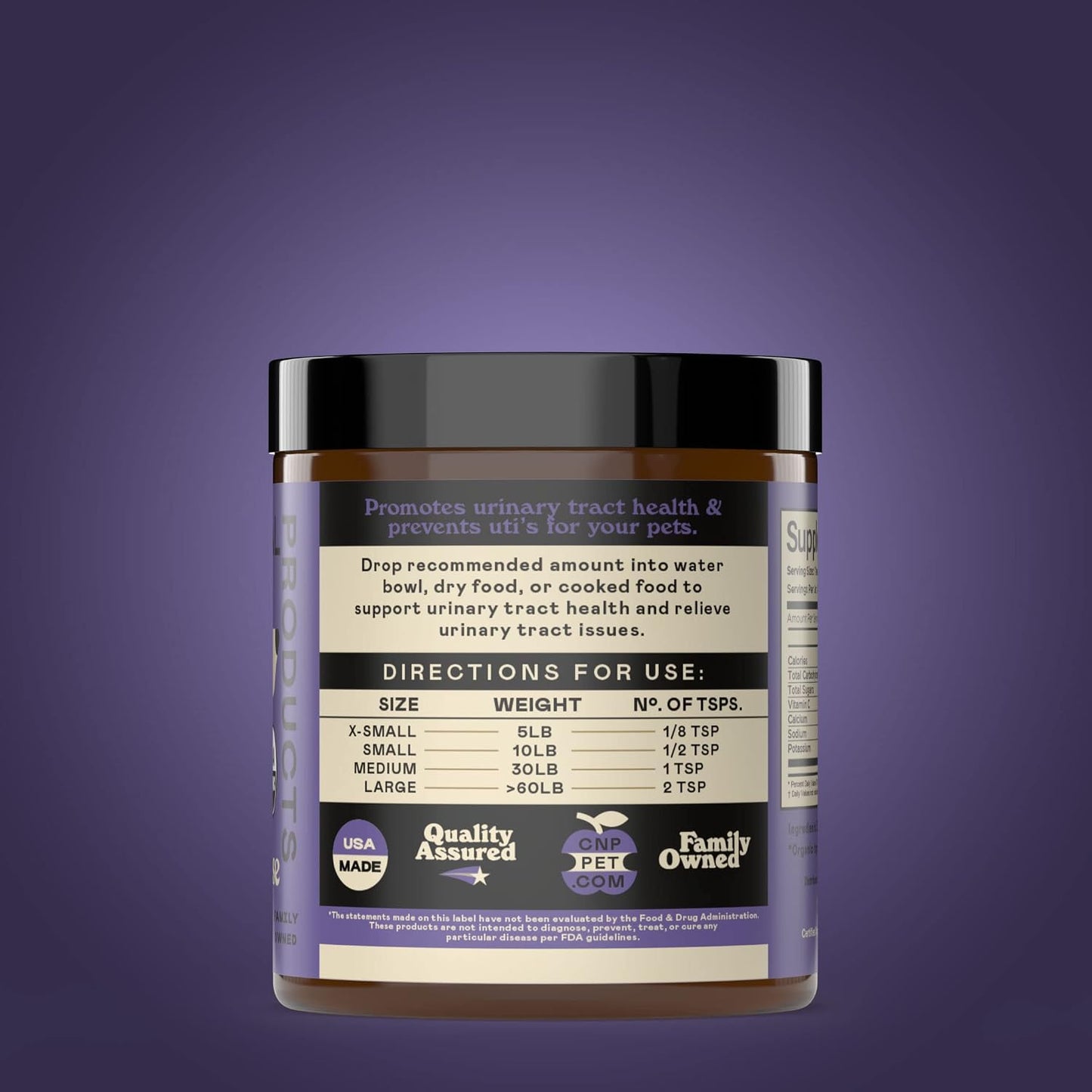 CNP Organic D'Mannose Powder for Pets 4oz - Pure D-Mannose Urinary Support for Dogs and Cats - görsel 2