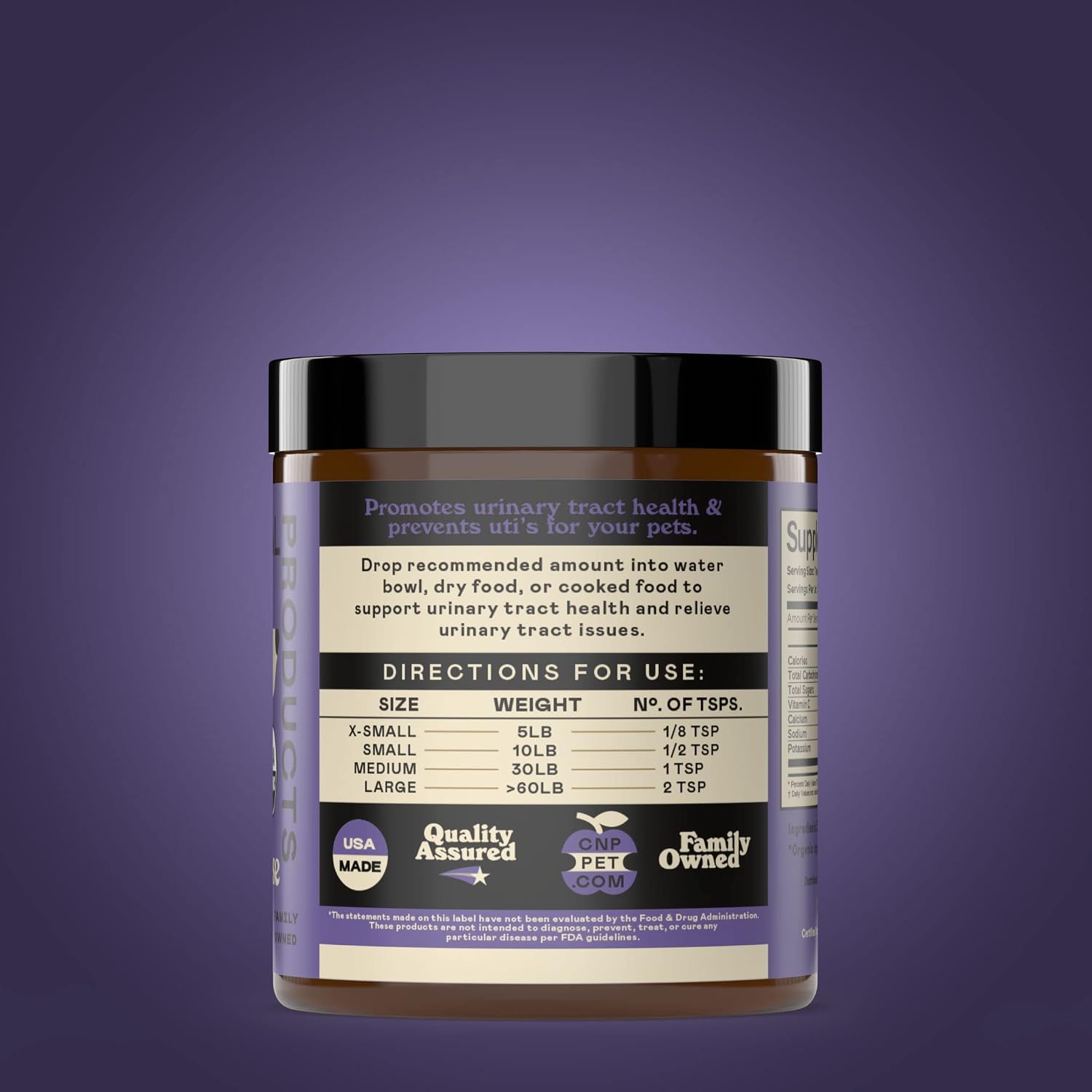 CNP Organic D'Mannose Powder for Pets 4oz - Pure D-Mannose Urinary Support for Dogs and Cats - görsel 2