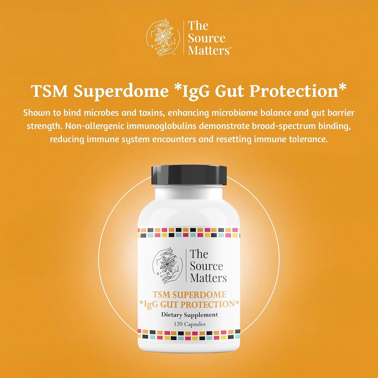 SUPERDOME IgG Gut Protection – Dairy-Free Immunoglobulin G Food Supplement (120 Capsules) - görsel 2