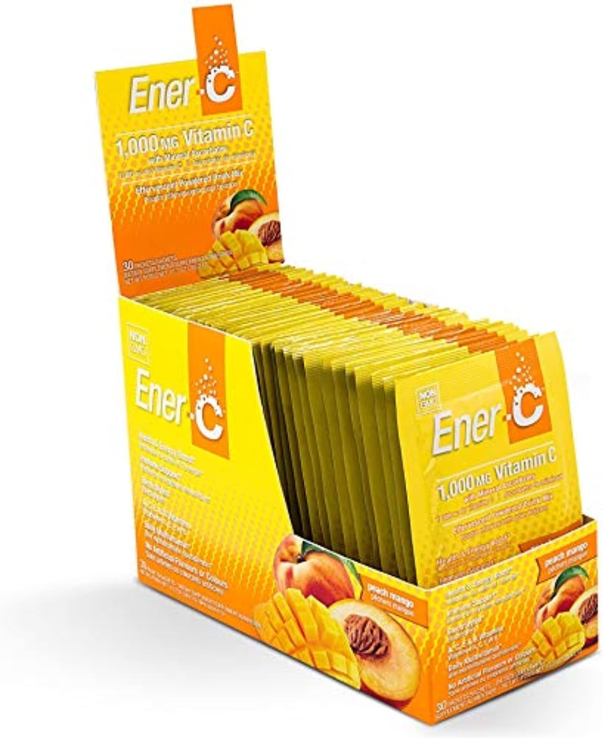Ener-C 1000 mg Vitamin C Peach Mango, 30 Effervescent Sachets - görsel 2