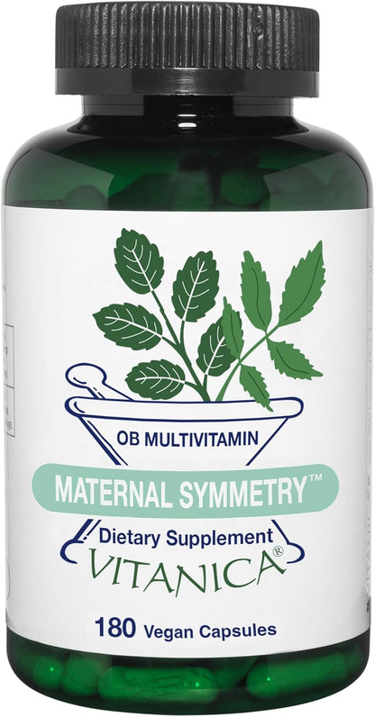 Vitanica Maternal Symmetry – Prenatal & Postnatal Multivitamin – Vegan & Vegetarian Friendly – 180 Capsules