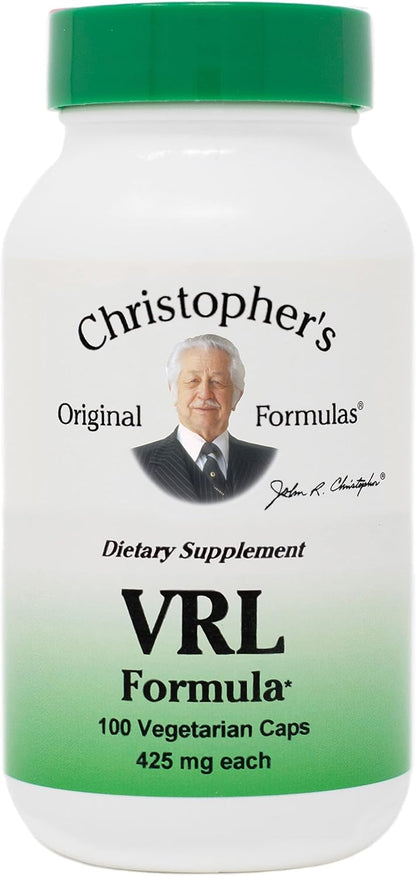 Christopher's Original Formulae VRL Formula, Natural Immune Support, 100 Vegan Capsules