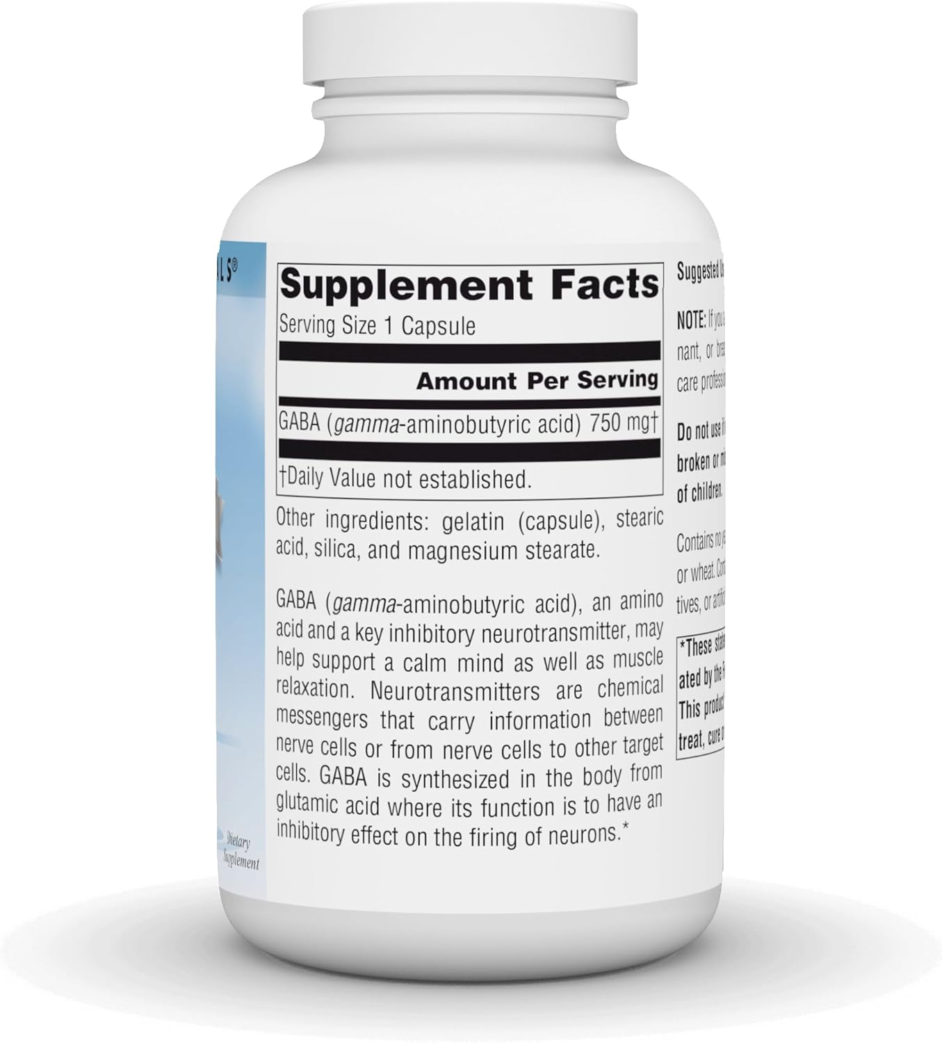 Source Naturals Serene Science GABA, 750mg - 180 Capsules - görsel 2