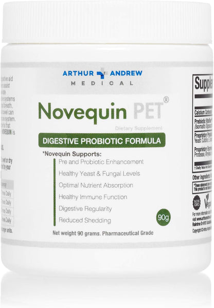Arthur Andrew Medical Novequin PET - Digestive Probiotic for Pets (90g)