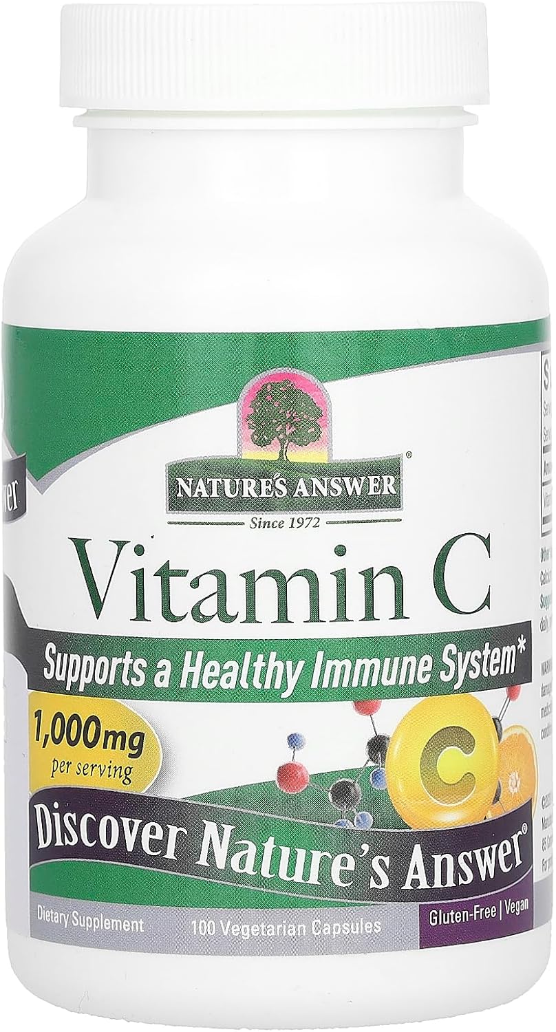 Nature's Answer Vitamin C Capsules, 1000 mg, 100 Capsules - görsel 1