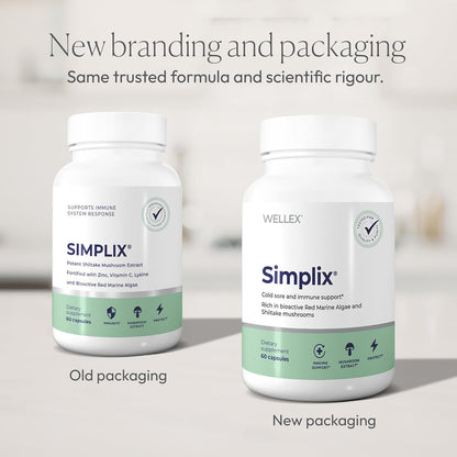 Simplix – Natural Immune Support Supplement with Mushroom & Seaweed Polysaccharides, 60 Veggie Capsules