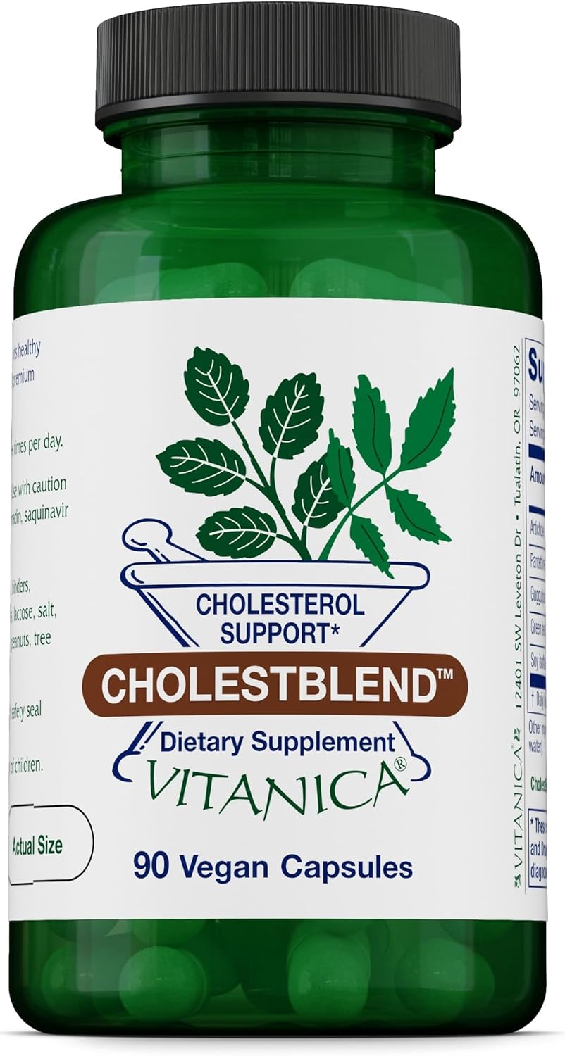 Vitanica CholestBlend – Berberine, Red Yeast Rice, Bergamot Orange – 90 Capsules - görsel 8