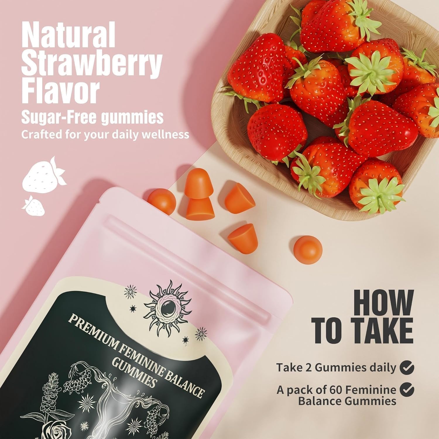 NIUSISE Feminine Balance Gummies – Premium pH Balance Supplement for Women - görsel 6