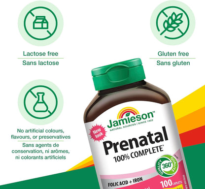Jamieson Prenatal Multivitamin 100 Caplets
