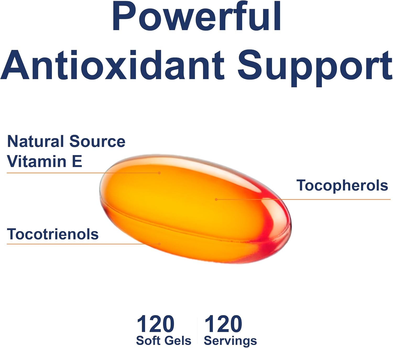 Carlson E-Gems Elite, 400 IU (268 mg) Vitamin E with Tocopherols and Tocotrienols, 120 Soft Gels - görsel 4