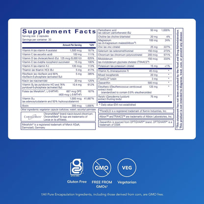 Pure Encapsulations PureResponse Multivitamin – Nutritional Formula with Eleuthero (60 Capsules)