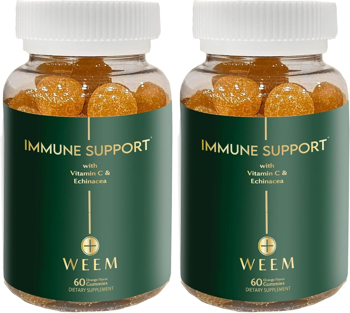 WEEM Immune Support Gummies - Vitamin C, Zinc, Echinacea - Immune System Support - Alternative to Tablets - Gluten-Free - Natural Supplement for Children and Adults - 3 Pack - görsel 2