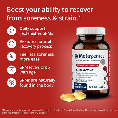 Metagenics SPM Active - Specialised Pro-Resolving Mediators - 120 Softgels