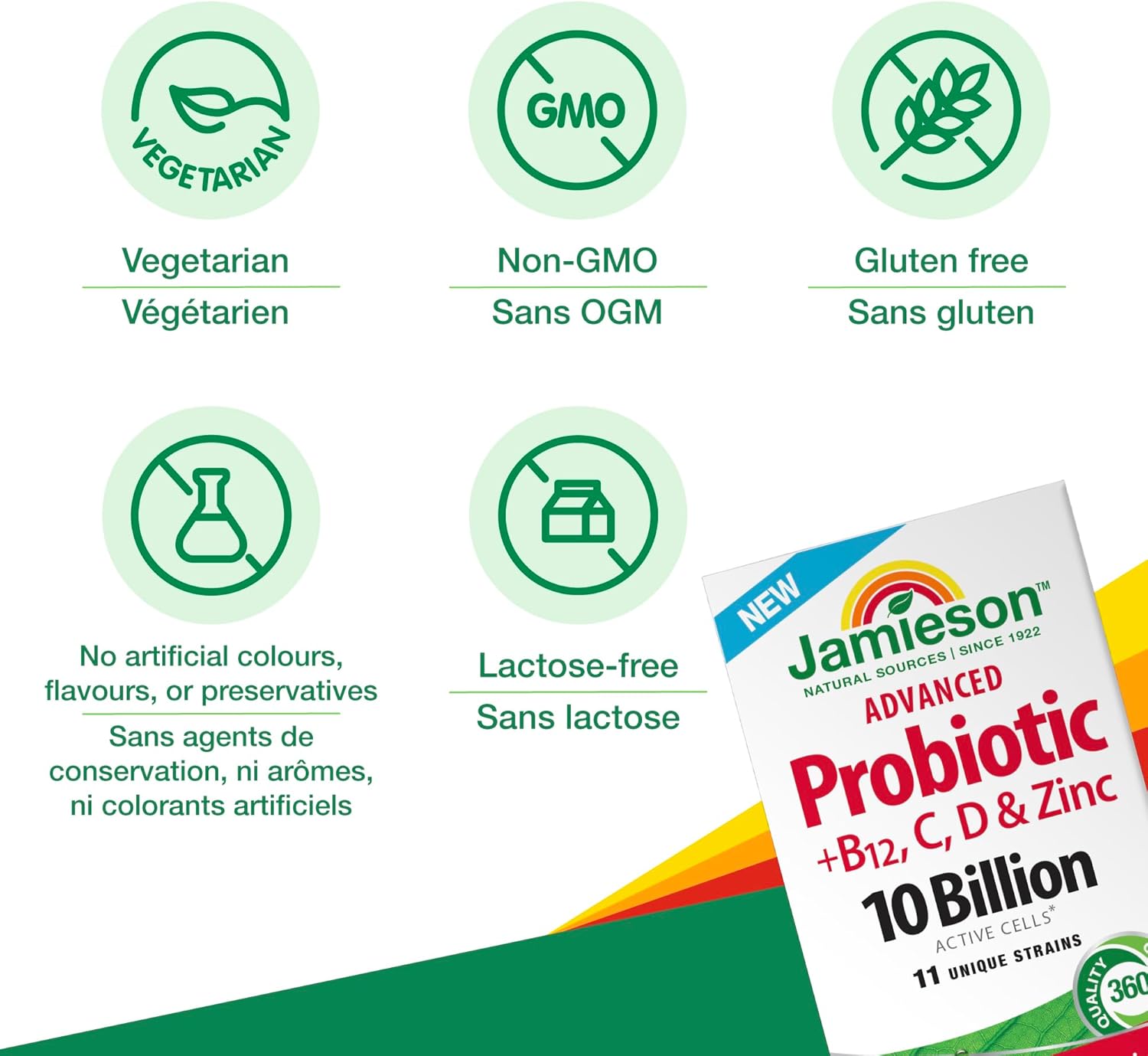 Advanced Probiotic + Vitamins B12, C, D, & Zinc - görsel 4