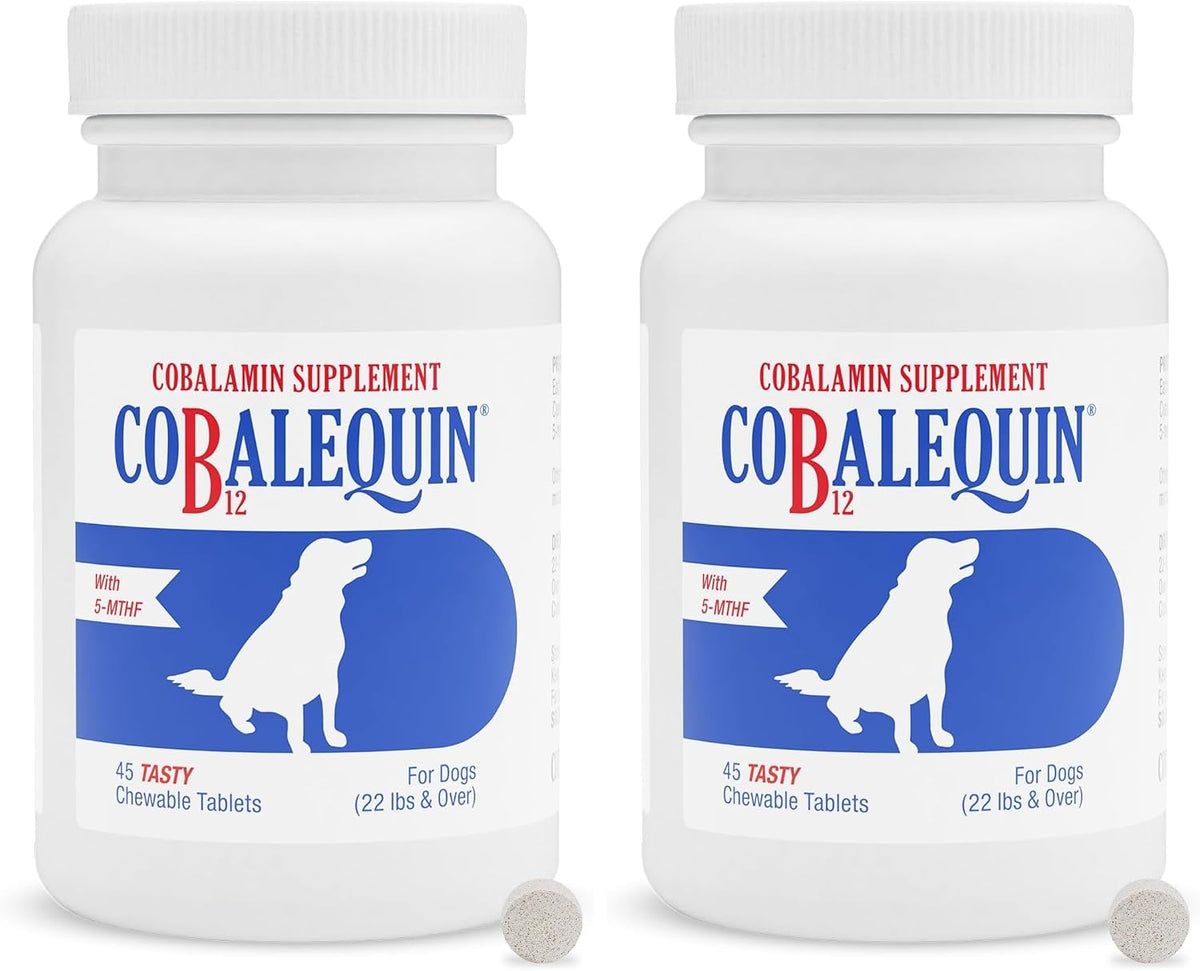 Nutramax Cobalequin B12 for Dogs – Oral Cobalamin Supplement with Folate, 45 Chewable Tablets - görsel 8