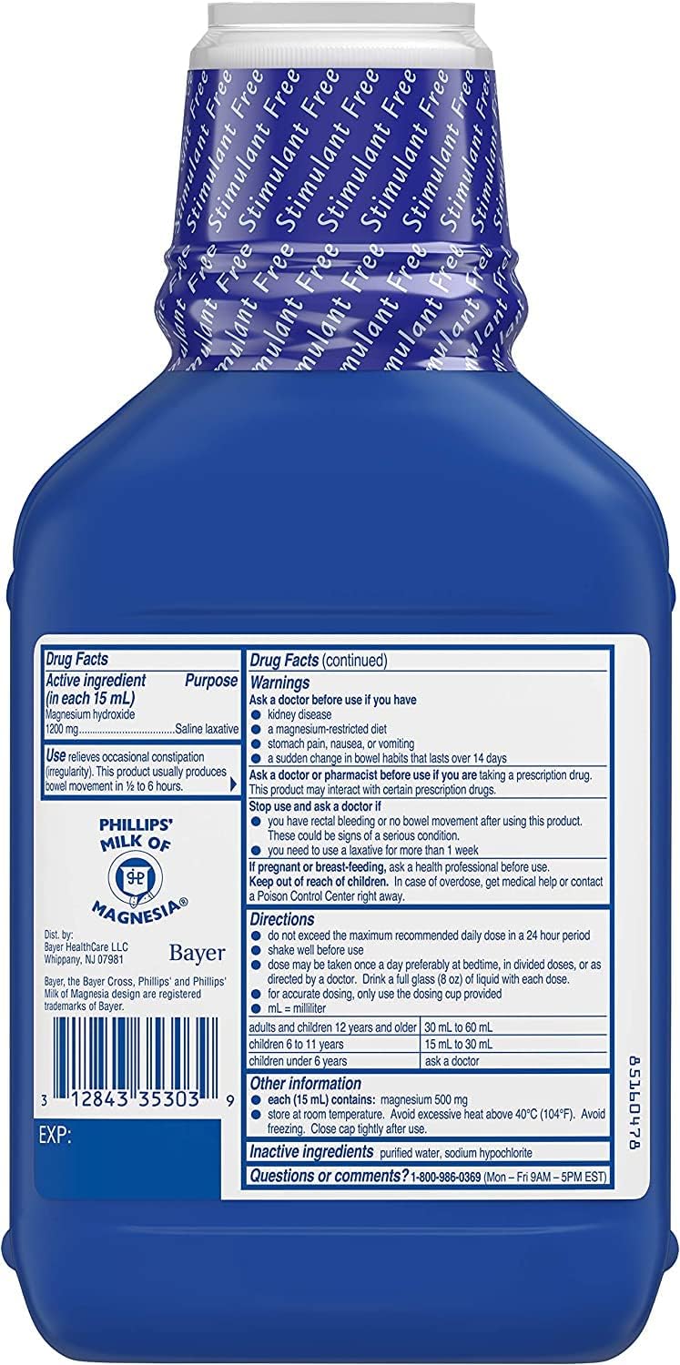 Phillips' Milk of Magnesia Original 768 ml (Pack of 3) - görsel 5