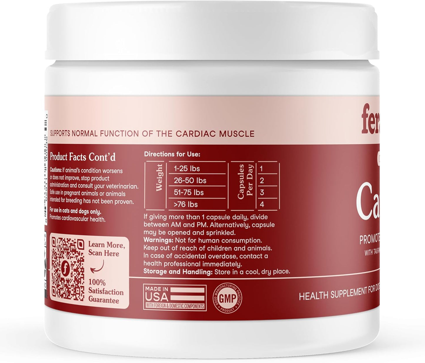 Fera Pets Cardiac Support for Dogs and Cats - 60 Capsules - görsel 9