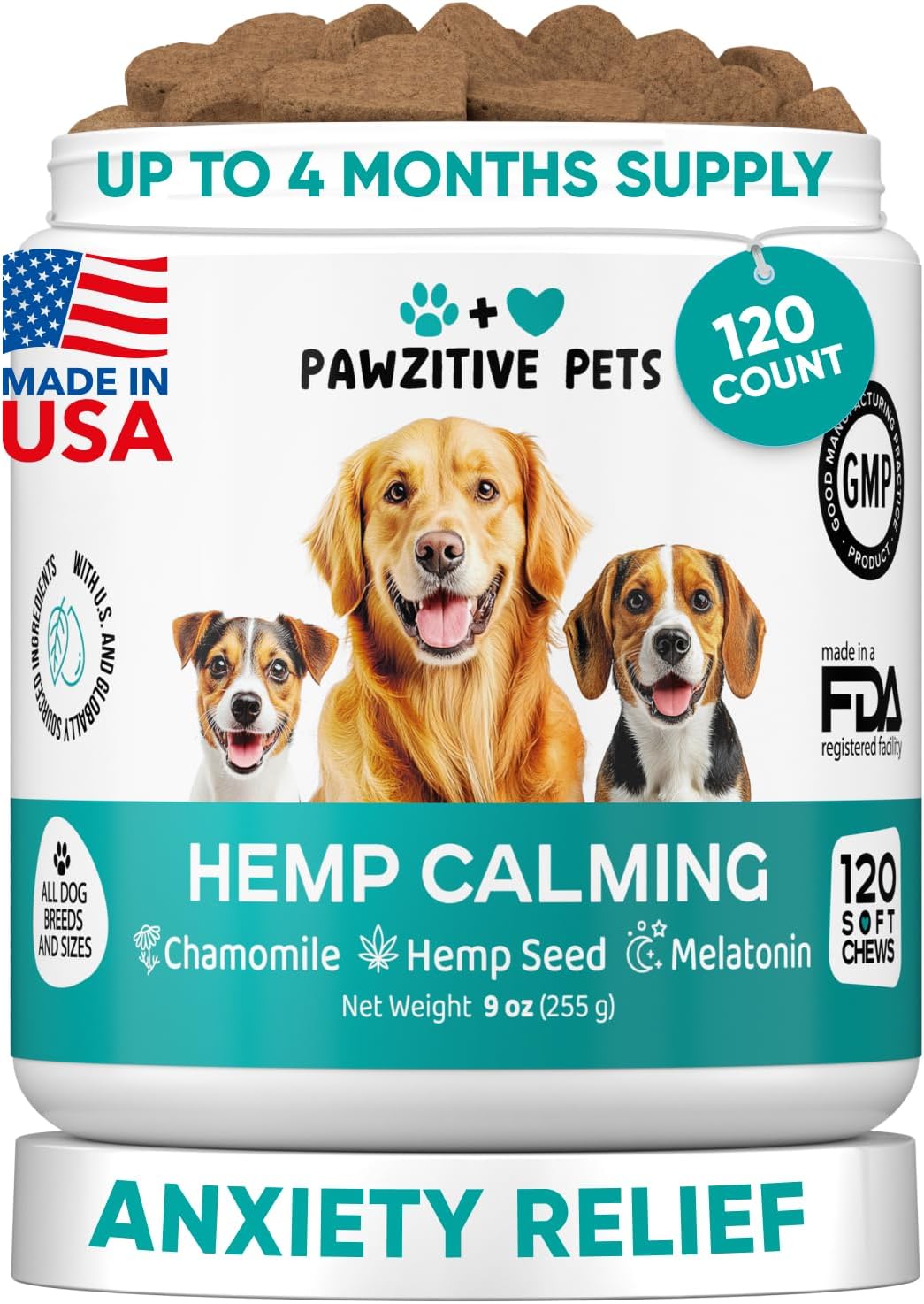 Pawzitive Pets Probiotics for Dogs - Digestive Health Chews with Enzymes - görsel 10
